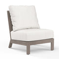 Laguna Armless Club in Canvas Flax, No Welt
