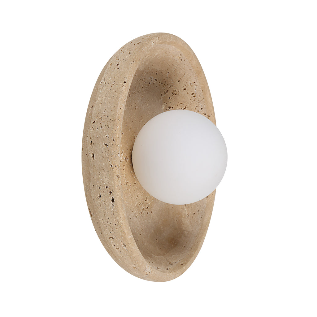 Myrtos Sconce | Travertine