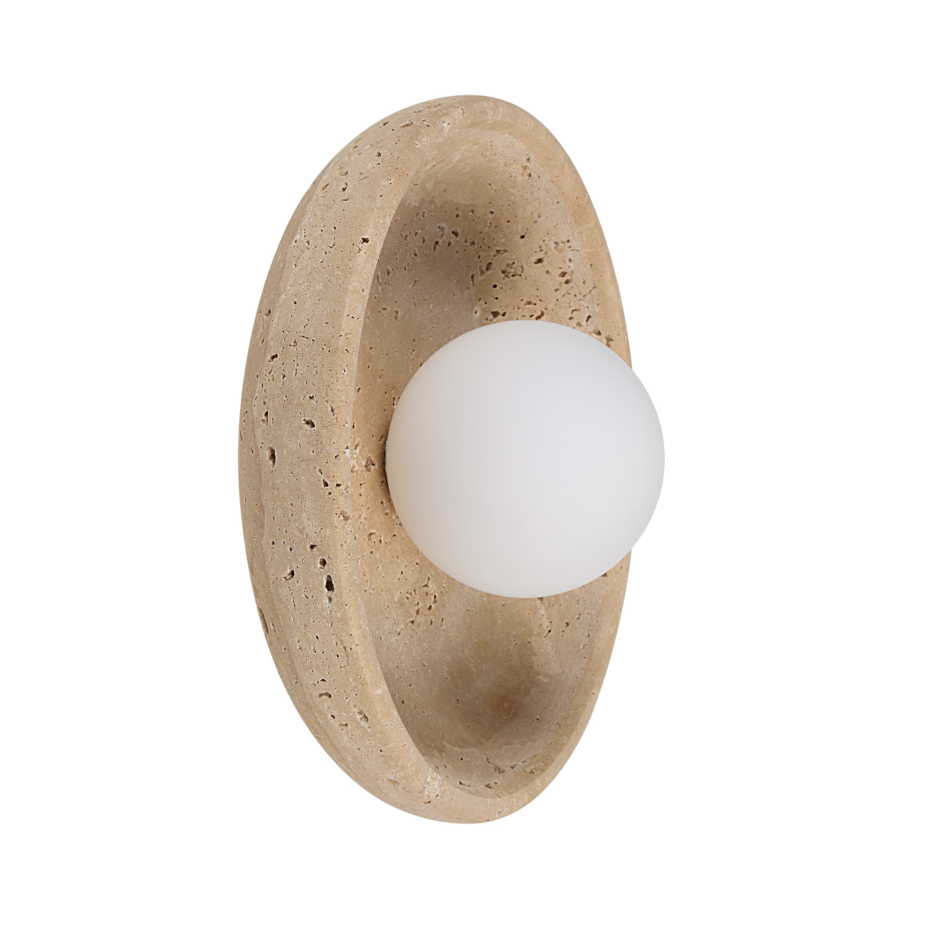 Myrtos Sconce | Travertine