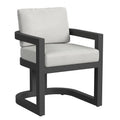 Malibu Dining Chair in Cast Silver, No Welt