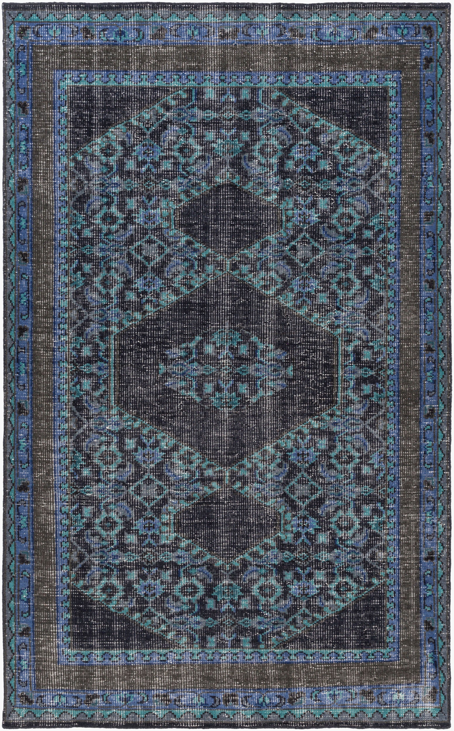 Zahra Rug | Ink Blue | ZHA4033