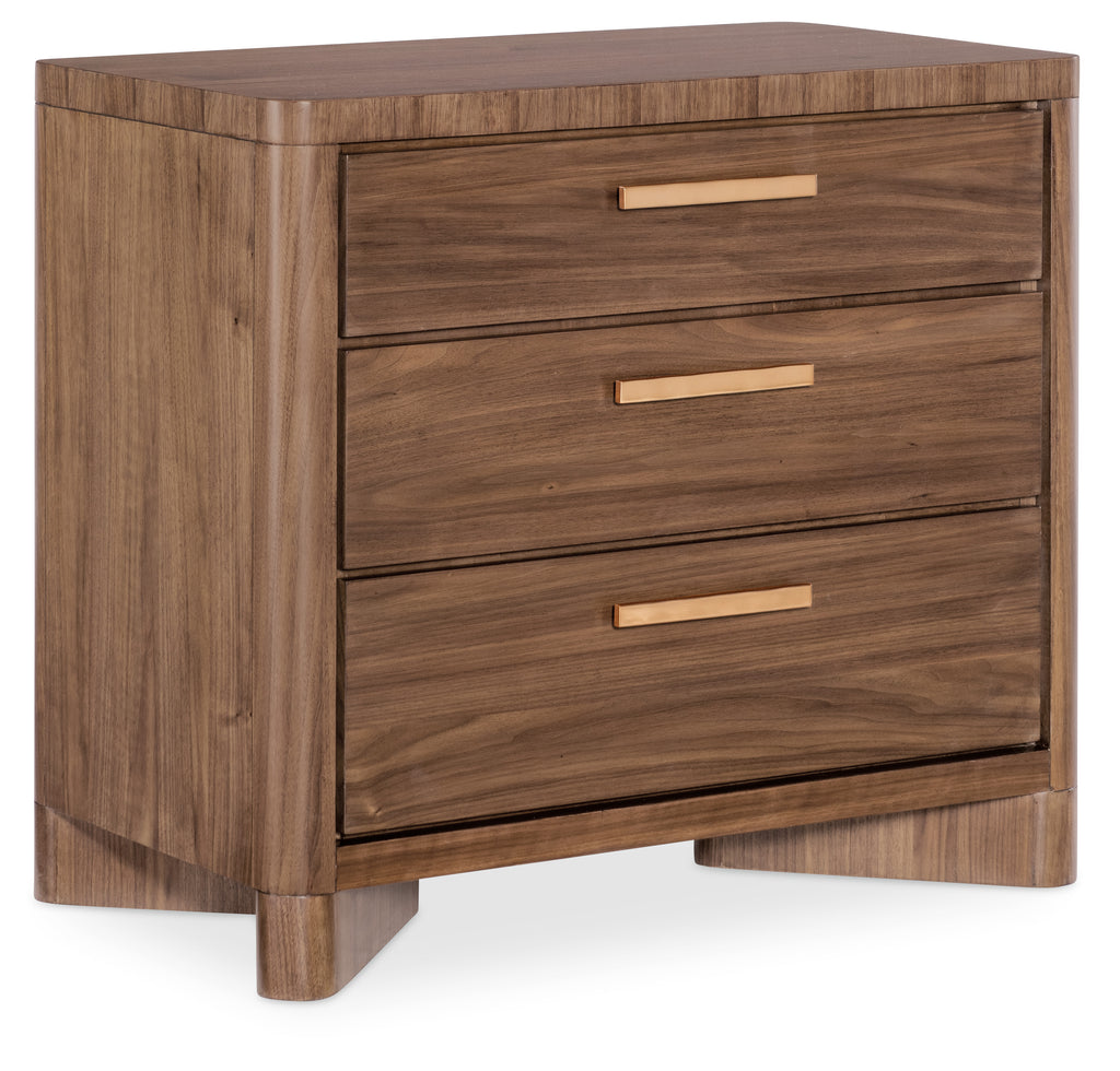 Eleana Three Drawer Nightstand | Wood