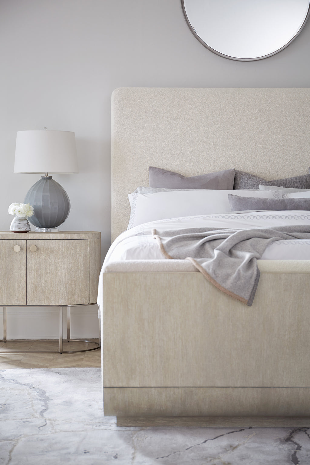 Modern Mood Queen Upholstered Panel Bed | Diamond