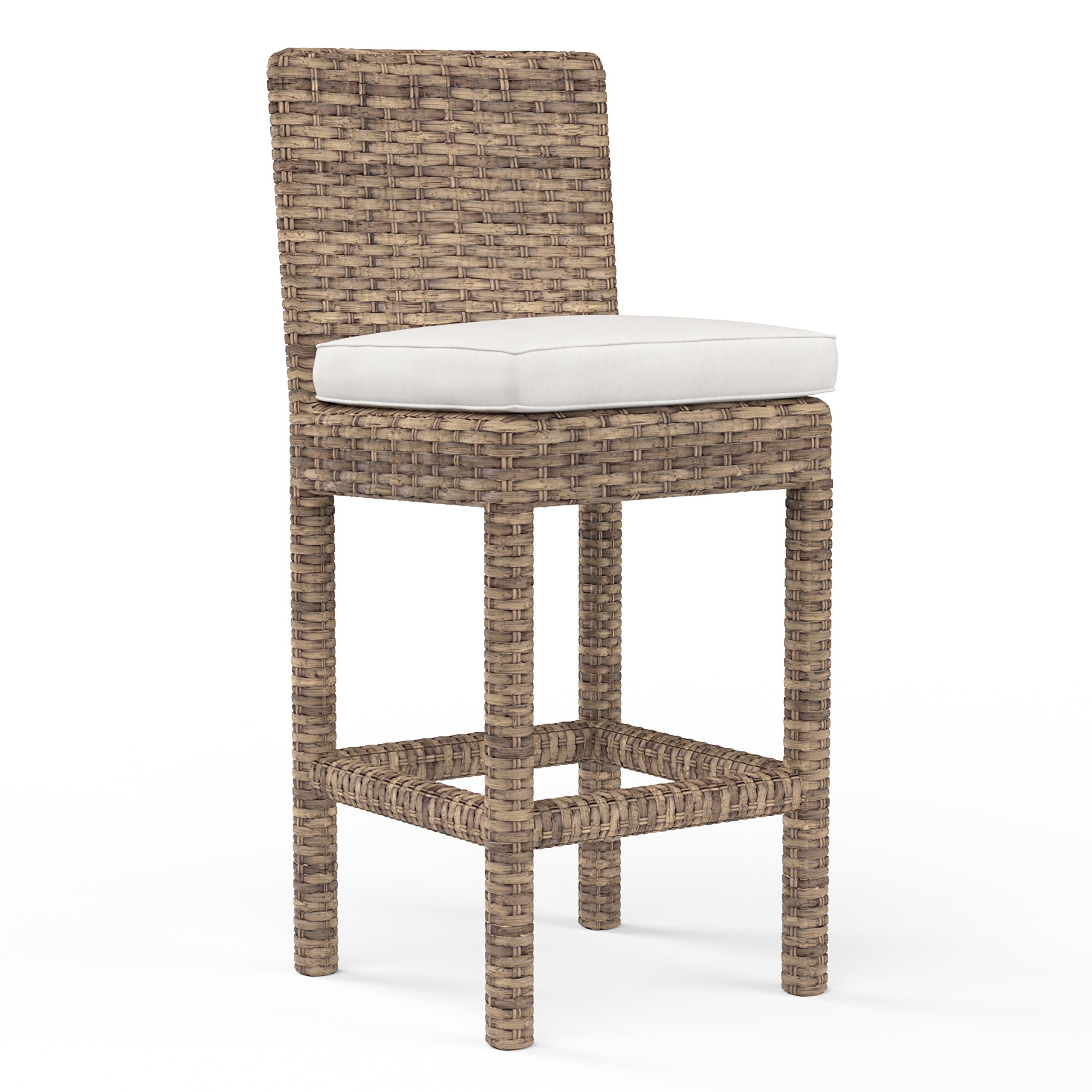 Havana Counter Stool in Canvas Flax w/ Self Welt