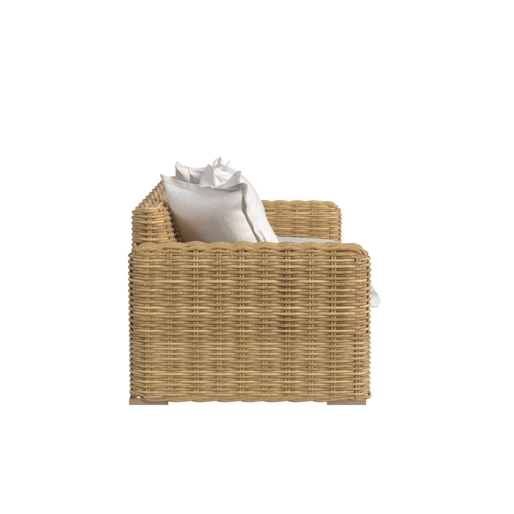 Playa Loveseat in Soothe Pearl w/ Flange Welt