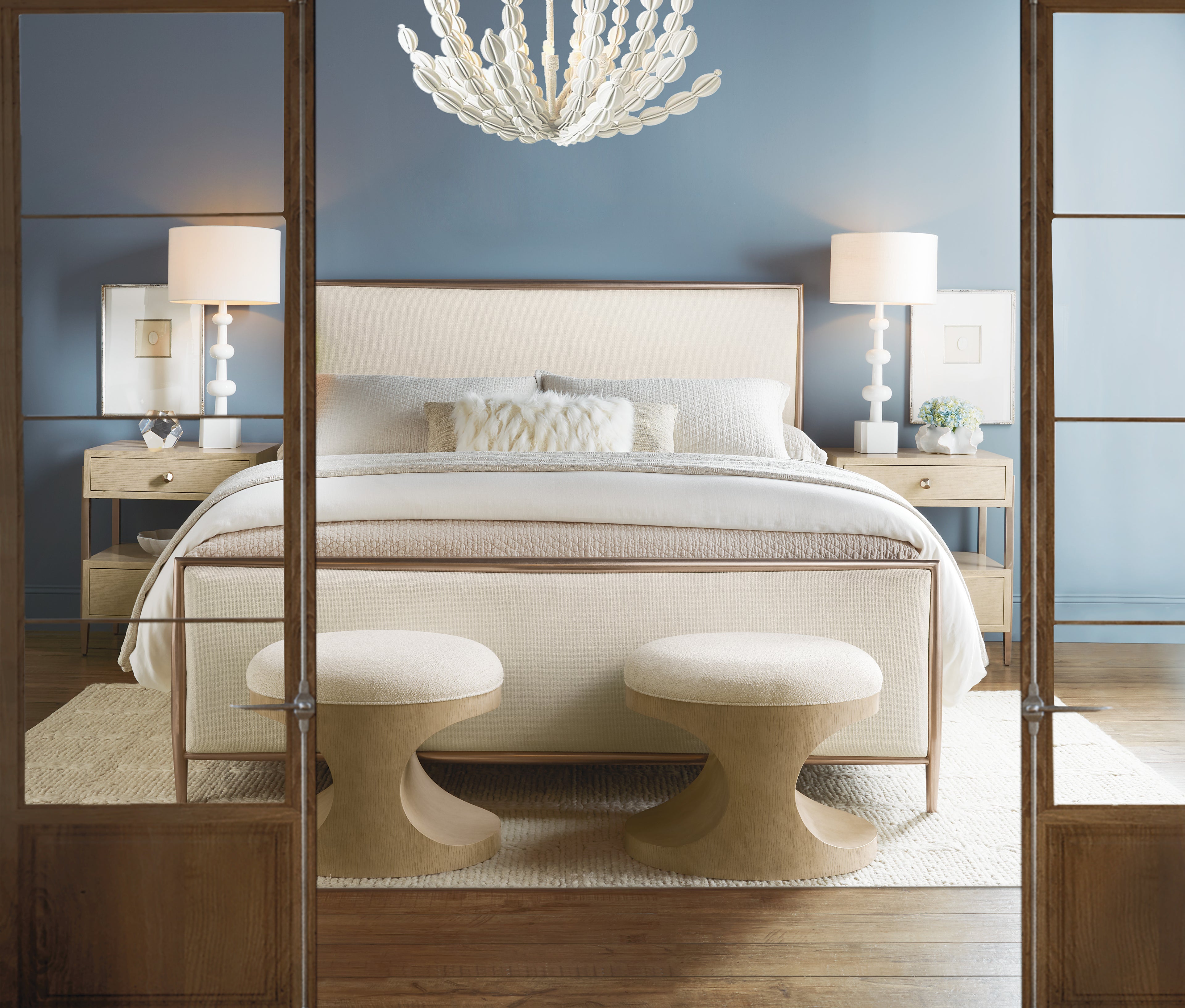 Westwood California King Upholstered Metal Bed