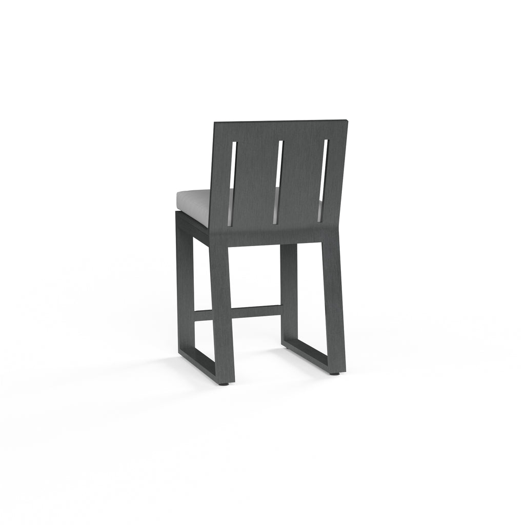 Redondo Counter Stool in Cast Silver, No Welt